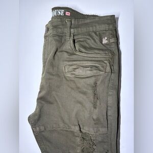 Grind House Olive Skinny Jeans